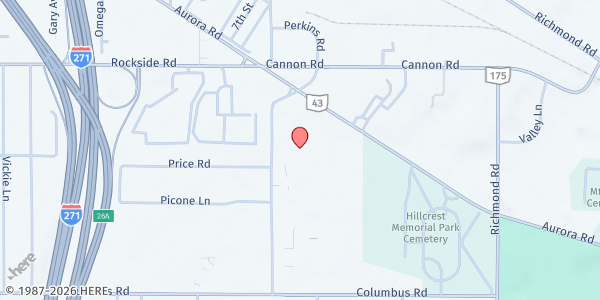 Map showing City of Bedford Heights - Pavilion at 5615 Perkins Rd, Bedford Heights, OH