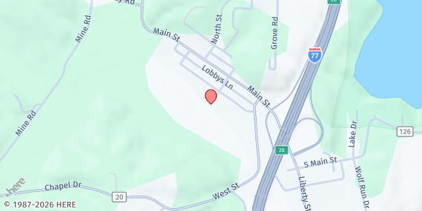 Map showing Faith Baptist Church at Noble Township Rd 108, Belle Valley, OH