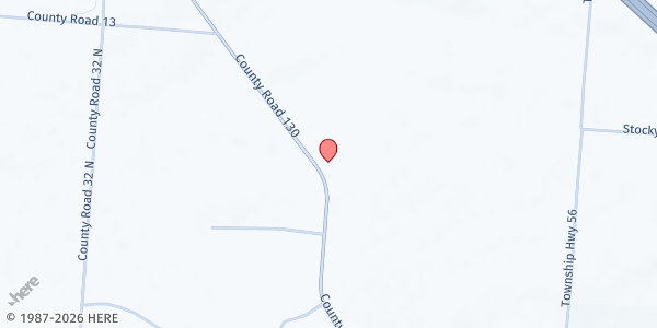 Map showing Caring Friends at 1910 County Road 130, Bellefontaine, OH