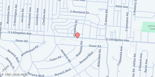 Map showing Mid-Ohio Market at Bishop Griffin at 2867 East Livingston Avenue, Berwick, OH