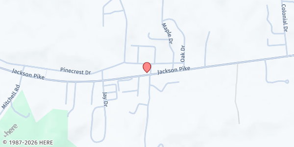 Map showing God's Hands At Work at 1498 State Route 850, Bidwell, OH