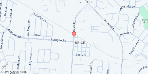 Map showing New Faith Ministries Food Pantry at 2879 Brice Rd, Brice, OH