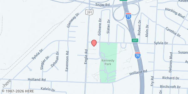 Map showing Brook Park Branch at 6155 Engle Rd, Brook Park, OH