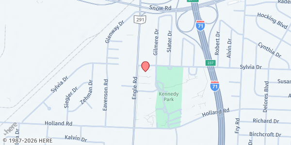 Map showing CCPL - Brook Park Branch at 6155 Engle Rd, Brook Park, OH