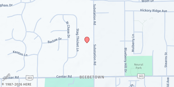 Map showing Care on the Square - Brunswick at 1226 Substation Rd., Brunswick, OH