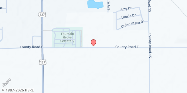 Map showing New Life Worship Center at 14451 County Road C, BRYAN, OH