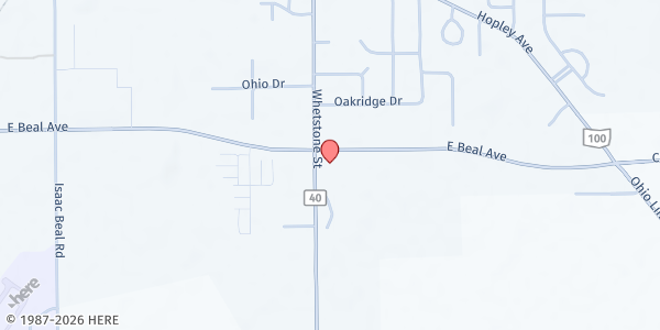 Map showing Anita France Food Pantry at 540 N Sandusky Ave, Bucyrus, OH