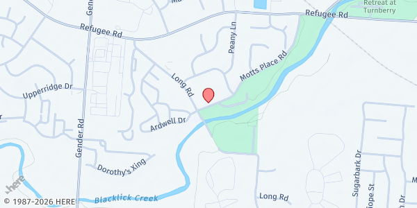 Map showing Zion Christian Assembly - Pantry at 6930 Motts Place Rd., CANAL WINCHESTER, OH