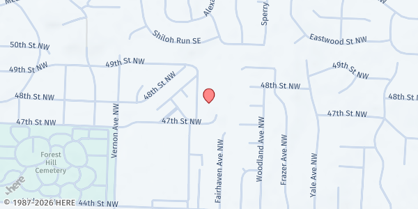 Map showing Holy Trinity Greek Orthodox Church at 4705 Fairhaven Ave NW, Canton, OH