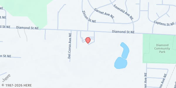Map showing Little Flower Emergency Food Pantry at 2040 Diamond Street, Canton, OH