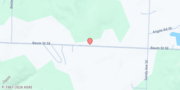 Map showing Mt. Zion Community Church - Pantry at 2637 Baum St SE, Canton, OH