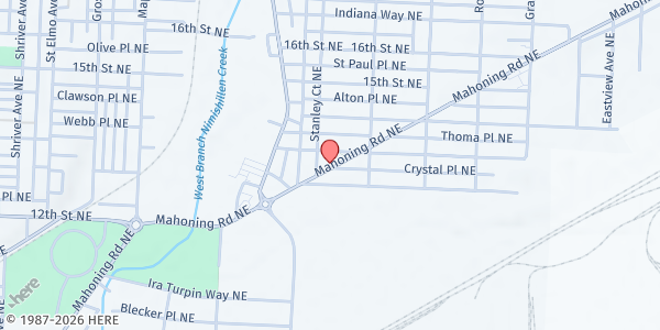 Map showing Pantry at 2219 Mahoning Rd NE, Canton, OH