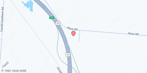 Map showing Shalom UMC Food Pantry at 4925 Plum Rd., Carroll, OH