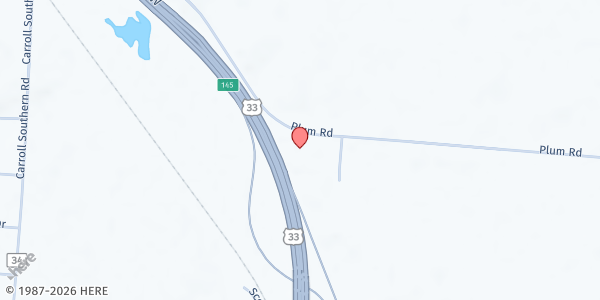 Map showing Shalom UMC Pantry Mission at 4925 Plum Road Northwest, Carroll, OH