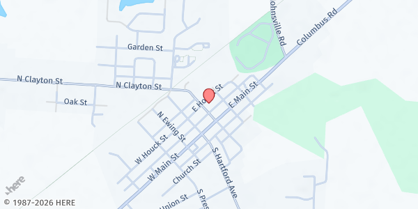 Map showing ISS Centerburg at 40 North Clayton Street, Centerburg, OH