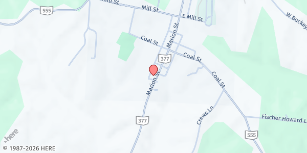 Map showing Chesterhill Church of Christ at Chesterhill Church of Christ, Chesterhill, OH