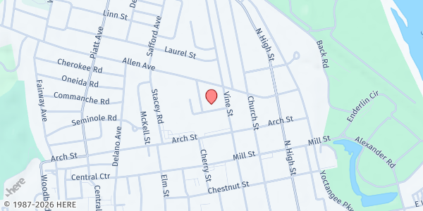 Map showing SDA Community Service at 510 Metzger Avenue, Chillicothe, OH