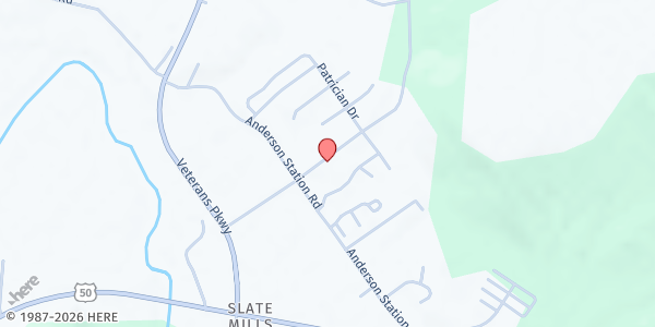 Map showing Zion Baptist Church Pantry at 84 S. Clinton Rd., Chillicothe, OH