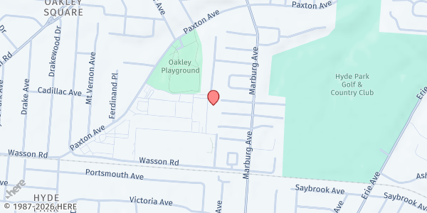 Map showing Cambridge Arms - Eastern Hills 3781 at 3781 Eastern Hills Lane, Cincinnati, OH