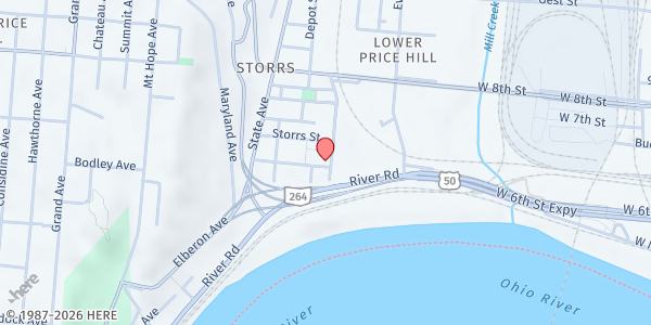 Map showing Community Matters Cincinnati, Inc. - Main Location at 2104 Saint Michael St, Cincinnati, OH