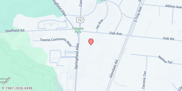 Map showing Ohio Valley Goodwill Industries - Cincinnati at 10600 Springfield Pike, Cincinnati, OH
