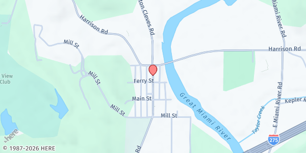 Map showing Restoration Christian Church at 5830 State Route 128, Cincinnati, OH