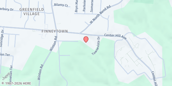 Map showing Salvation Army: Center Hill Corp at 6381 Center Hill Ave, Cincinnati, OH
