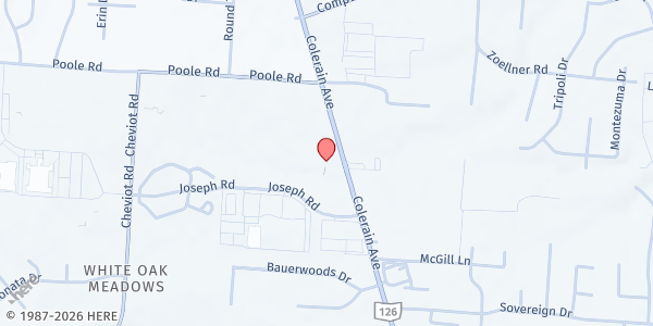 Map showing SON Ministries at 8871 Colerain Ave, Cincinnati, OH