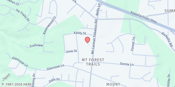 Map showing St. Veronica Church - SVDP at 4473 Mt. Carmel Tobasco Rd., Cincinnati, OH