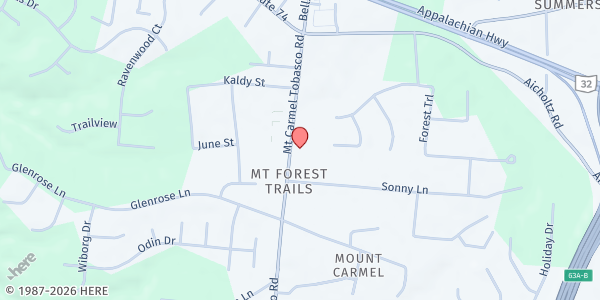 Map showing St. Veronica SVDP Food Pantry at 4462 Mt. Carmel Tobasco Road, Cincinnati, OH