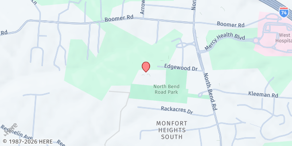 Map showing Table of Hope at 3707 Edgewood Drive, Cincinnati, OH