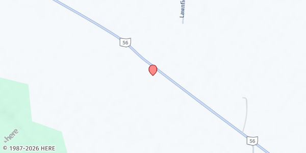 Map showing Living by Faith Ministries Produce Market at 8557 OH-56, Circleville, OH