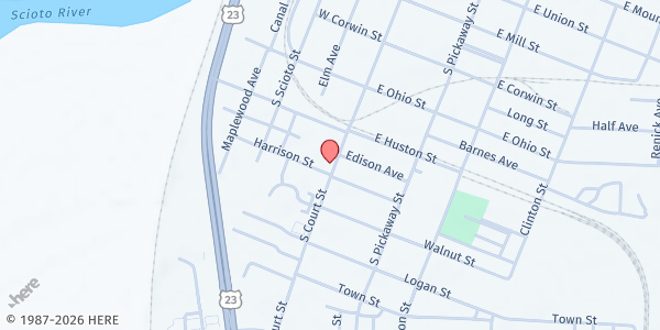 Map showing Pantry at 905 South Court St., Circleville, OH