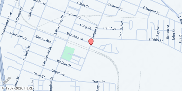 Map showing PICCA Produce at 722 Clinton Street, Circleville, OH