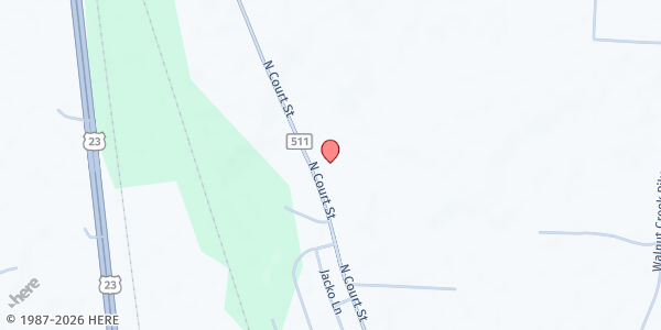 Map showing Walk the Talk at 2146 North Court Street, Circleville, OH