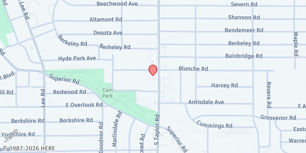 Map showing Cleveland Chesed Center at 1898 S Taylor Rd, Cleveland Heights, OH