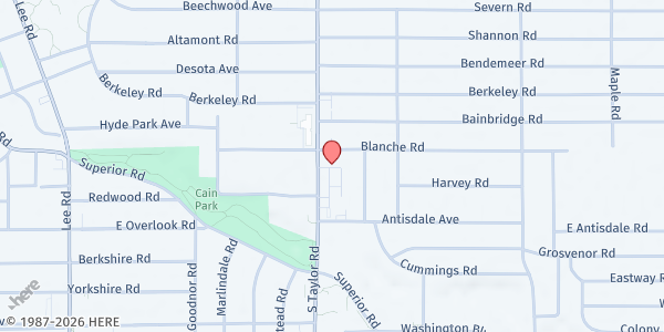 Map showing Cleveland Chesed Center Senior Market at 1898 S Taylor Rd, Cleveland Heights, OH