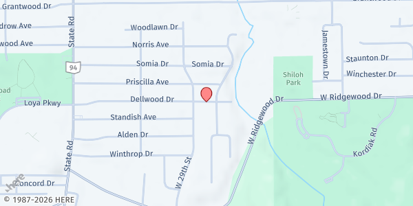 Map showing All Faiths Pantry - Food Distribution Center at , Cleveland, OH