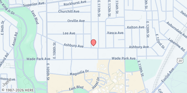 Map showing Annie's Pantry at 11005 Ashbury Ave, Cleveland, OH