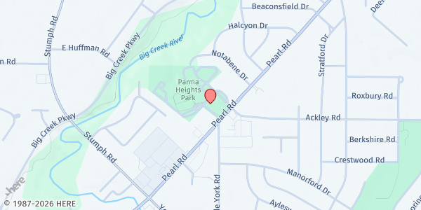 Map showing CCPL - Parma Heights Branch at 6206 Pearl Rd, Cleveland, OH