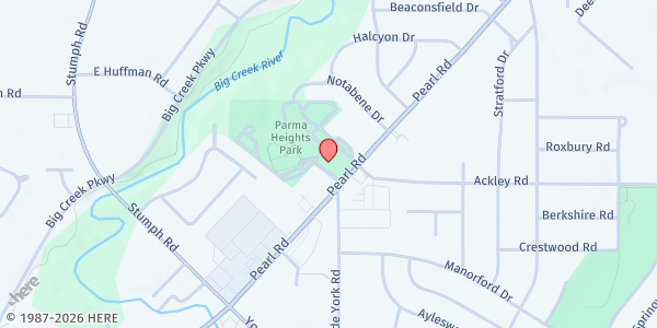Map showing CCPL - Parma Heights Branch at 6206 Pearl Rd, Cleveland, OH