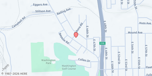 Map showing Church of God and Saints of Christ at 3561 Independence Rd, Cleveland, OH