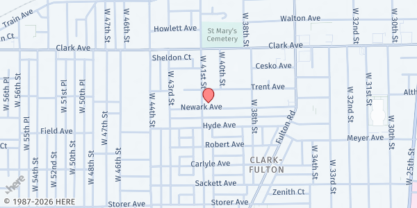 Map showing Cleveland Hope Exchange - Fulton at 3185 W 41st St, Cleveland, OH