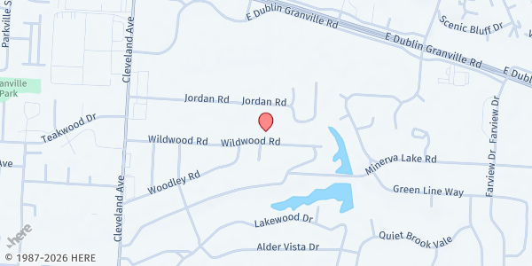 Map showing Crossroads Baptist Church at 5075 Cleveland Ave, Cleveland, OH