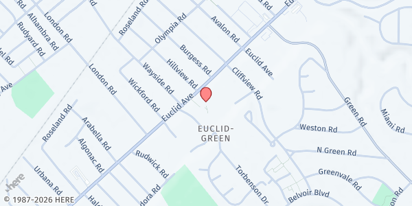 Map showing Good Shepherd Baptist Church at 17822 Euclid Ave, Cleveland, OH