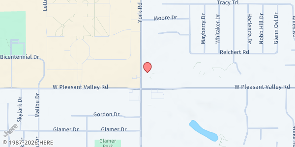 Map showing Holy Family Food Pantry at 7367 York Rd, Cleveland, OH