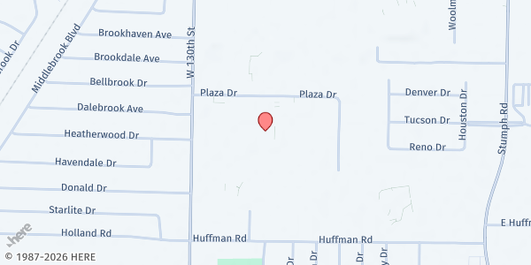 Map showing Islamic Center of Cleveland at 6055 W 130th St, Cleveland, OH