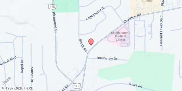 Map showing MACE at 26901 Chardon Rd, Cleveland, OH