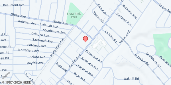 Map showing NEON - East Cleveland at 15201 Euclid Ave, Cleveland, OH