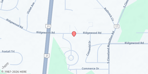 Map showing Sisters Ink at P.O. Box 44321, Cleveland, OH